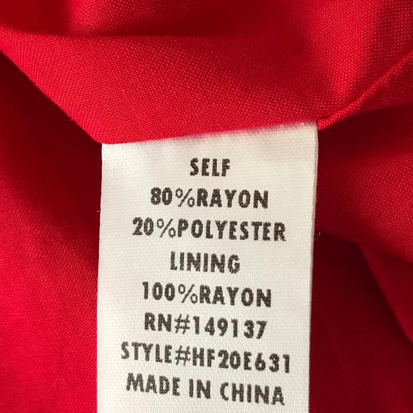 HYFYVE Red Polkadot Button Up Summer Midi Dress - Picture 7 of 7